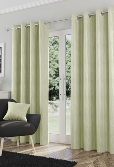 Goodwood Eyelet, Green - Ready Made Curtains
